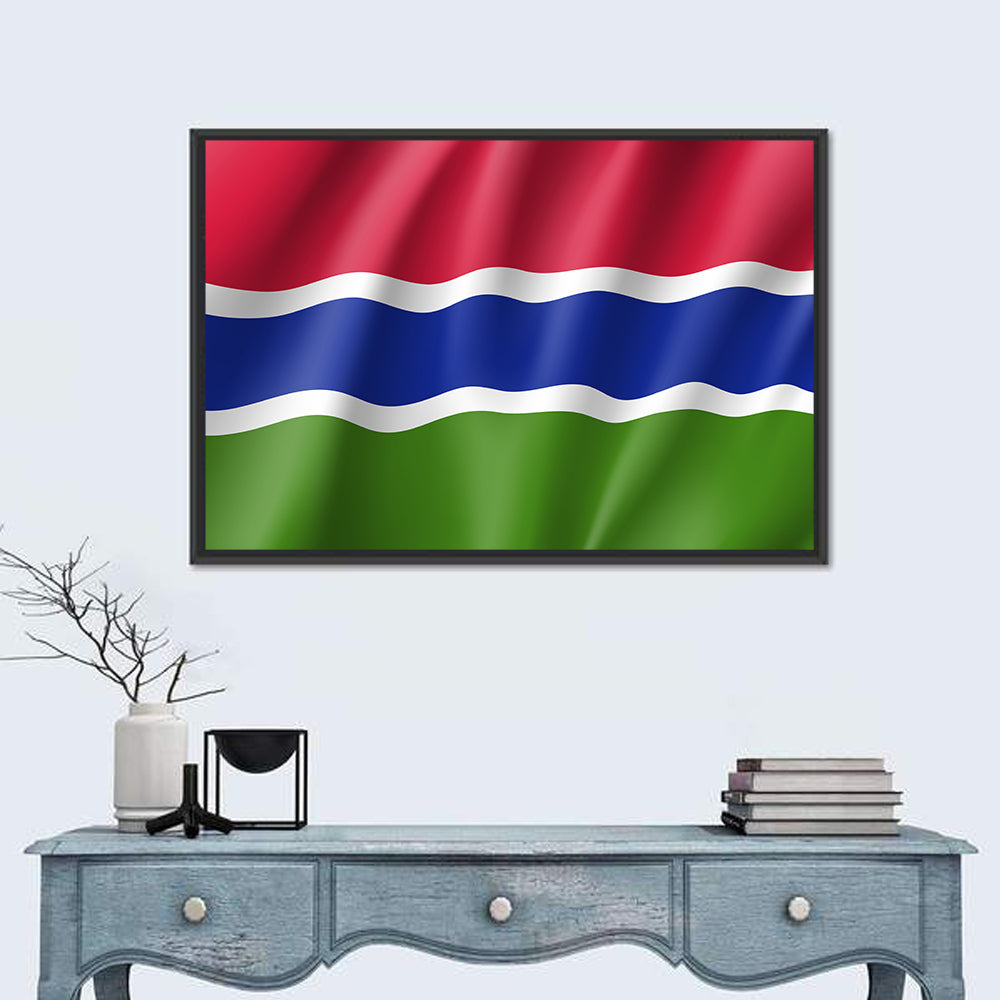 Gambia National Flag Wall Art
