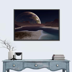 Alien Moonrise Wall Art