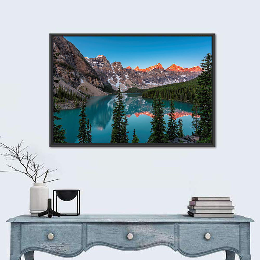 Sunrise At Moraine Lake Wall Art