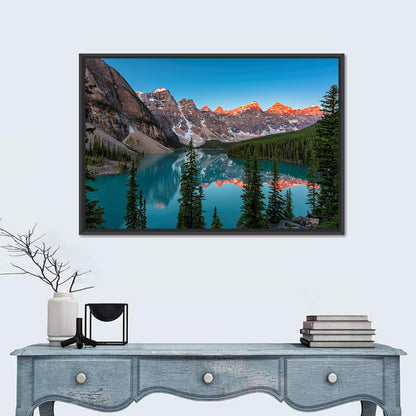 Sunrise At Moraine Lake Wall Art