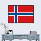 Norwegian Flag Graphic Wall Art