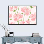 Spring Pink Sakura Magnolia Pattern Wall Art