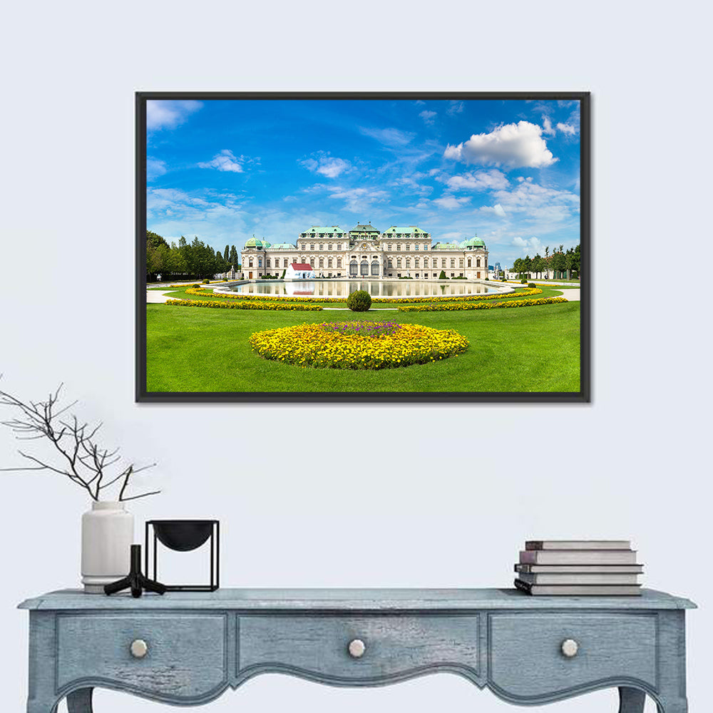 Belvedere Palace Garden View, Vienna Wall Art in a room, landscape
