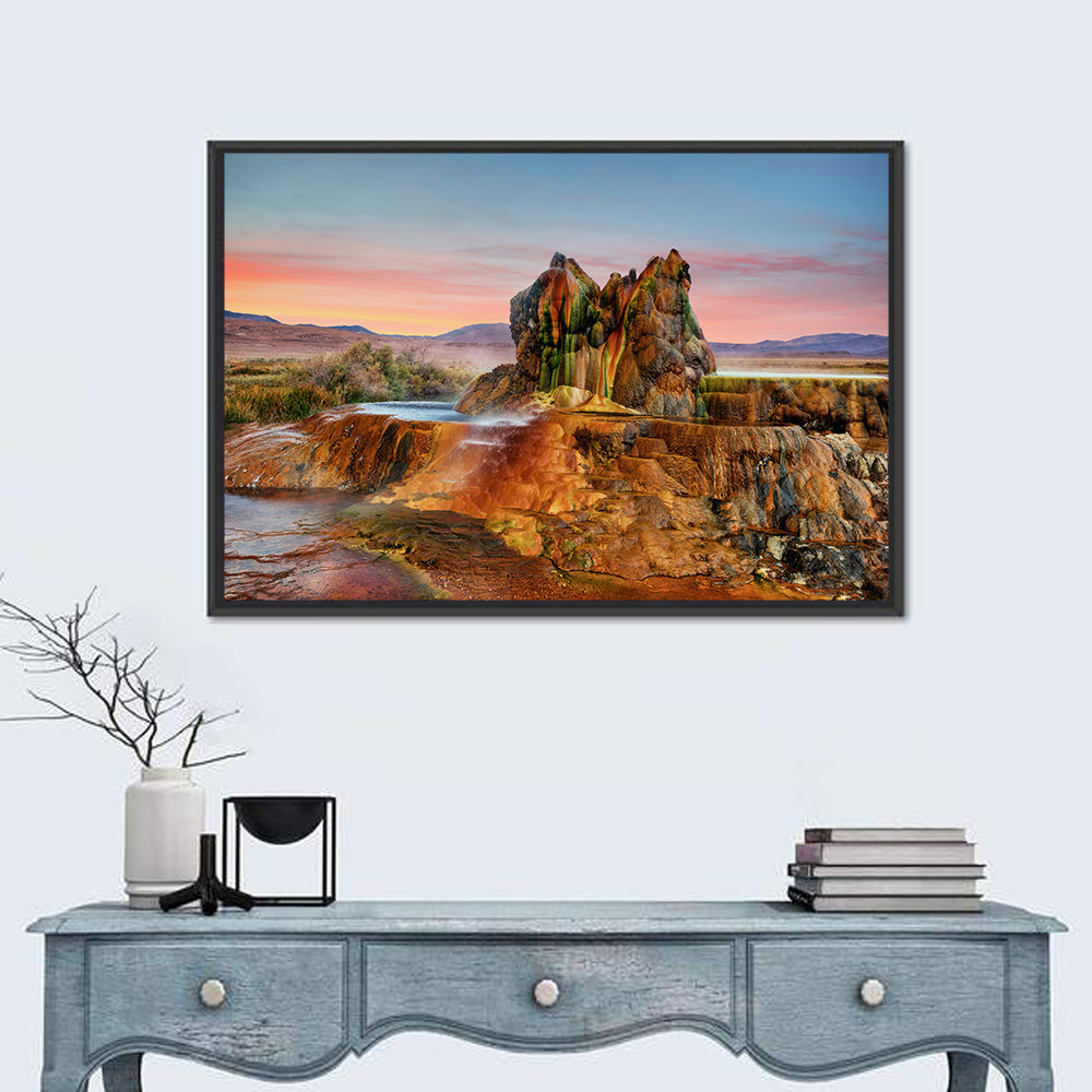 Fly Geyser, Gerlach Nevada Wall Art in a room, landscape