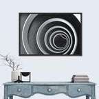 Concentric Spiral Tunnel Wall Art
