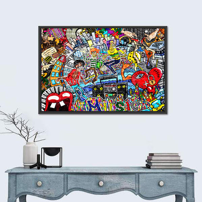 Music Collage Wall Art