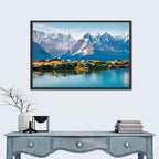 Snowcapped Mountain Lake Wall Art