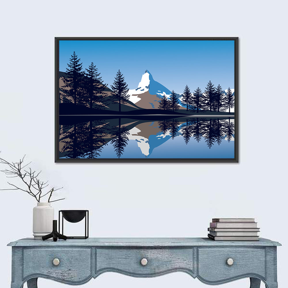 Alpine Lake Under the Matterhorn Wall Art