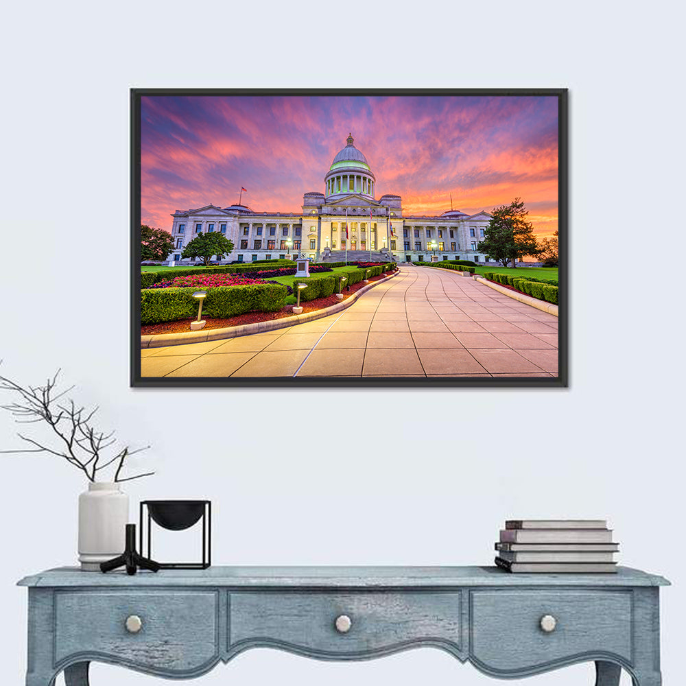 Arkansas State Capitol at Sunset Wall Art in a room, landscape