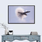 Supersonic Fighter Jet with Vapor Cone Wall Art