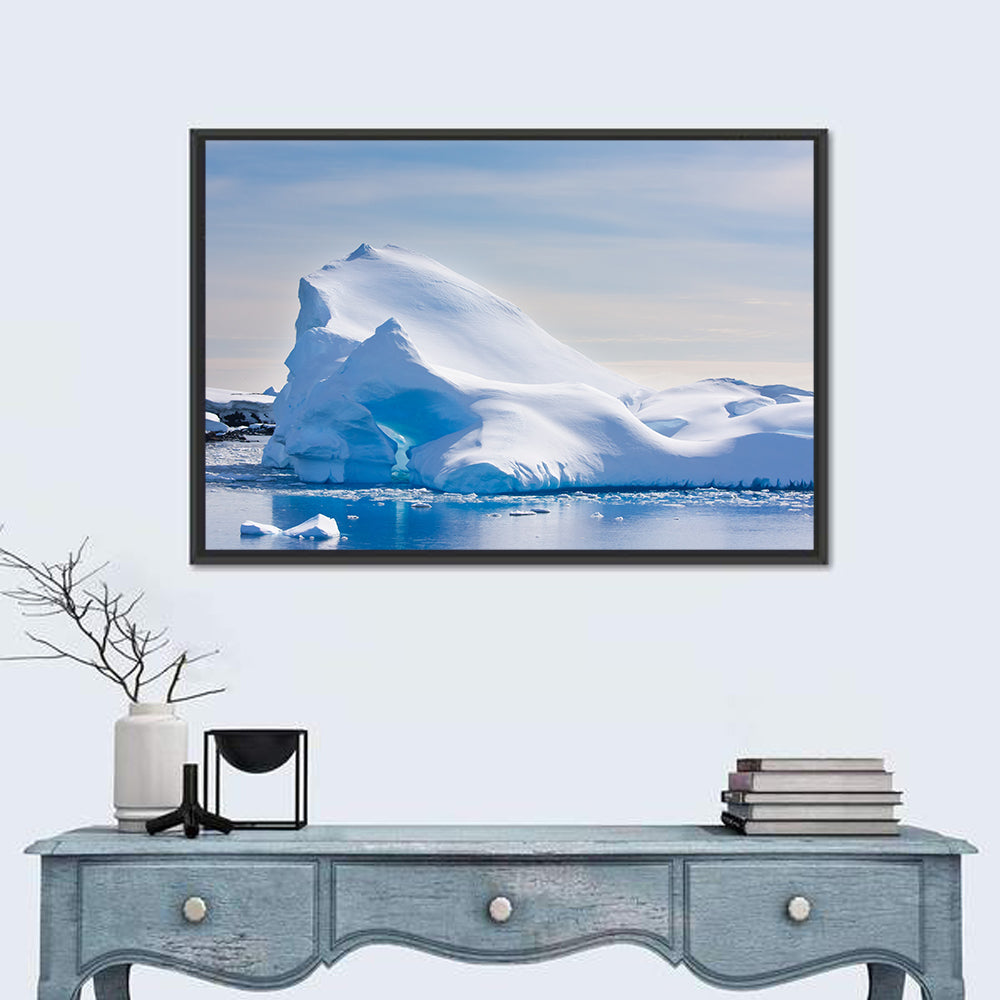 Antarctic Iceberg in Snow Wall Art
