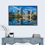 Minneapolis Skyline with Third Avenue Bridge Wall Art