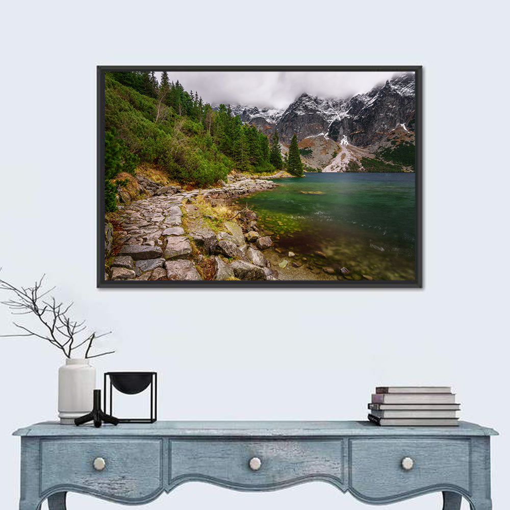 Morskie Oko, High Tatras Wall Art in a room, landscape