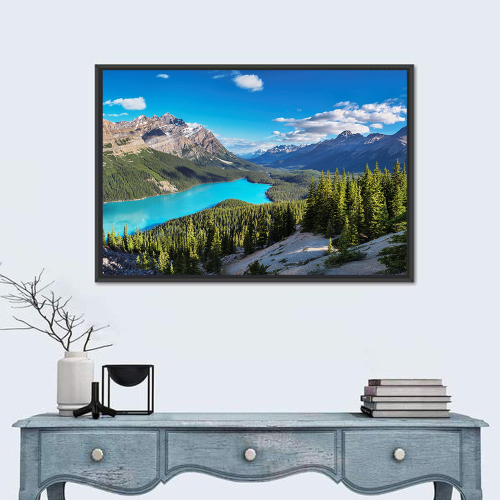 Peyto Lake, Banff National Park Wall Art in a room, landscape