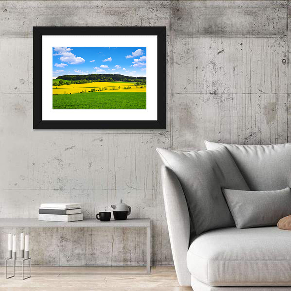 Spring Rural Landscape In Czech Republic Wall Art