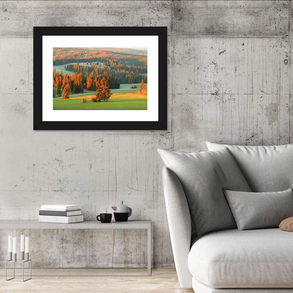 Tatra Mountain Hills Wall Art in a room, landscape