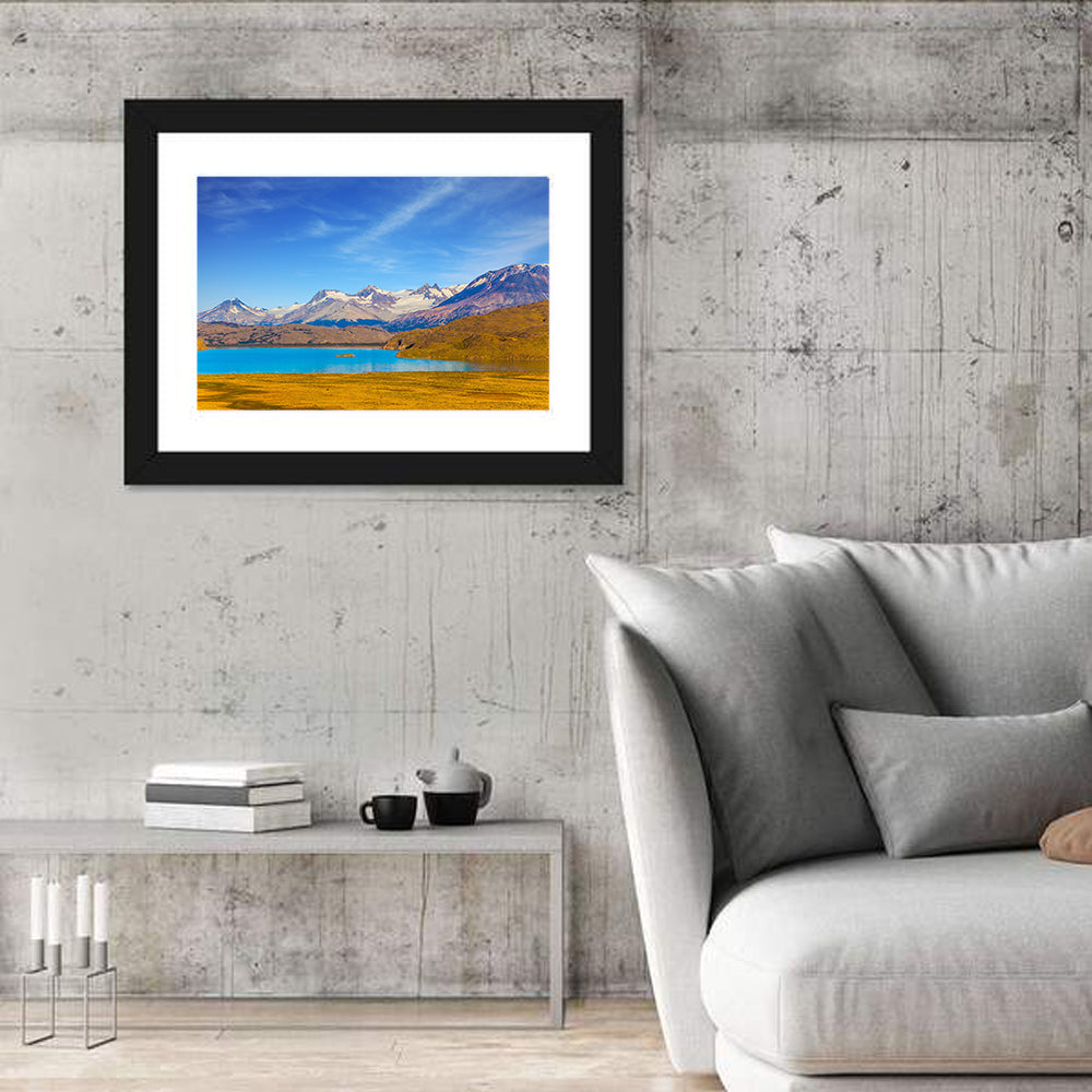 Mirror Lake, Argentina Wall Art in a room, landscape