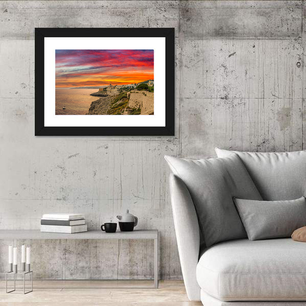 Coast of Salento Peninsula Wall Art in a room, landscape