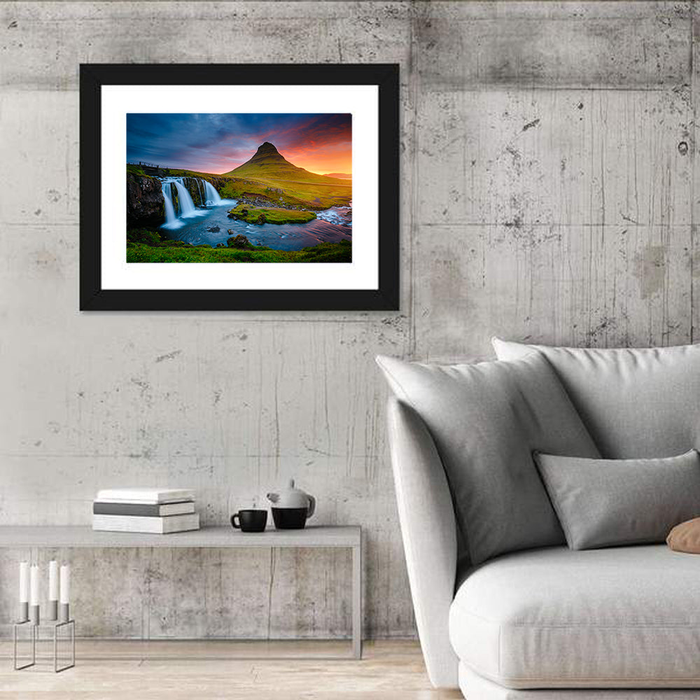Kirkjufell at Sunset Wall Art