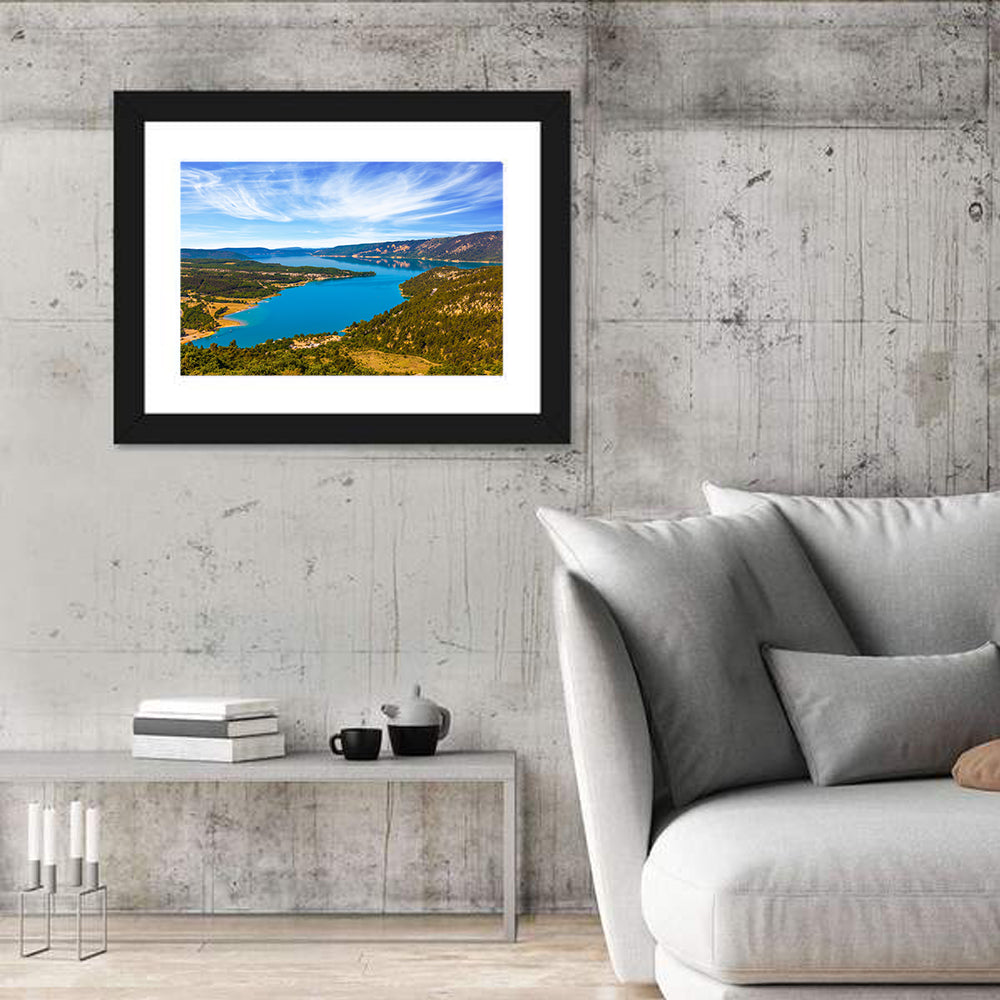 Lac De Sainte-croix, Verdon Gorge Wall Art in a room, landscape