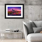 Nashville Riverfront Skyline at Dusk Wall Art