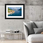Perast Aerial Coastal View Wall Art