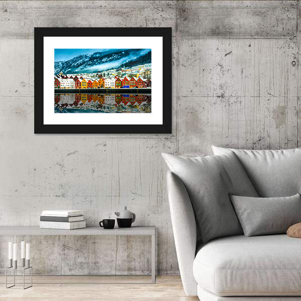 Bryggen Harbor, Bergen Wall Art