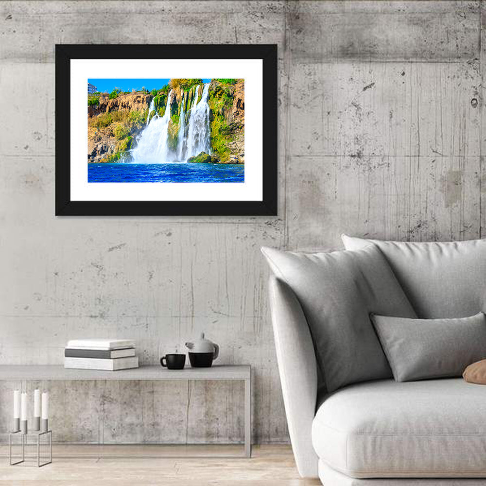 Duden Waterfalls Cliffside, Antalya Wall Art