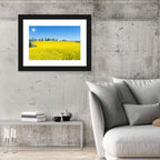 Winding Path Through Rapeseed Field Wall Art