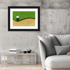 Golf Ball on Bunker Edge Wall Art