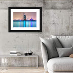 Dubai Night Skyline Wall Art