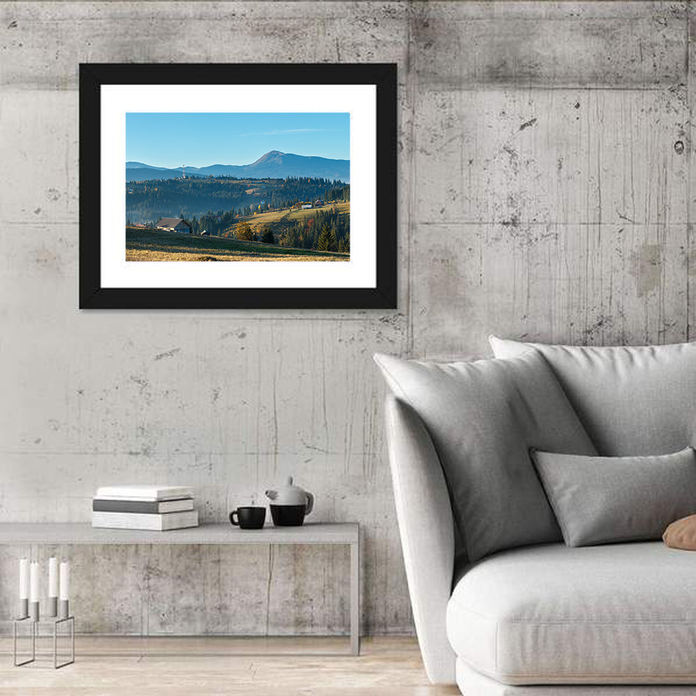 Yablunytsia Village Mountain View Wall Art