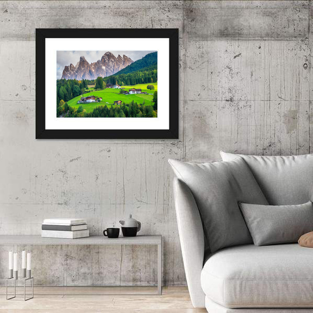 Santa Maddalena Village, Dolomites Wall Art