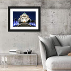 Saint Sava Cathedral at Night Wall Art