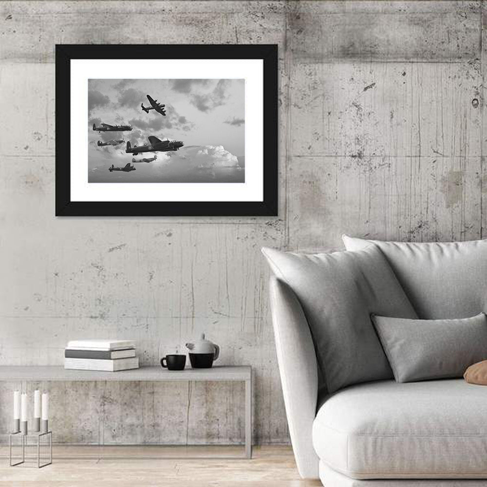 Lancaster Bombers in Formation Wall Art