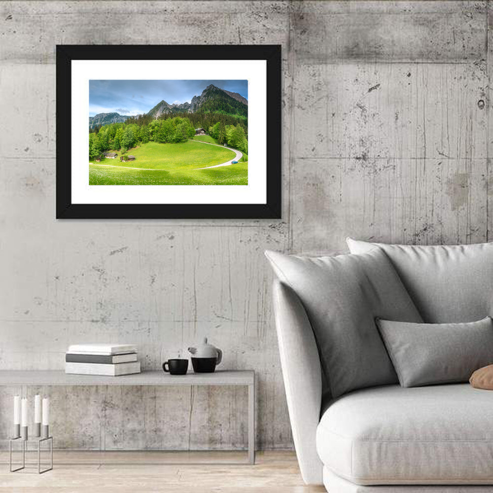 Berchtesgaden Meadow Road Wall Art