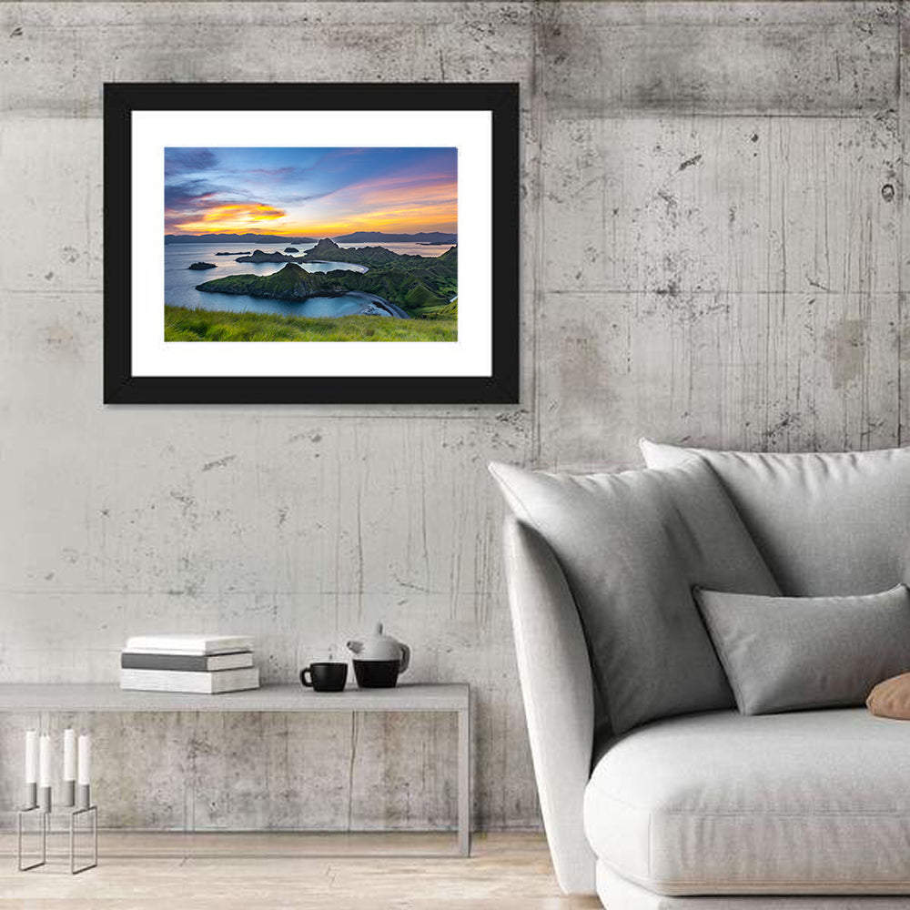 Padar Island Sunset, Labuan Bajo Wall Art in a room, landscape