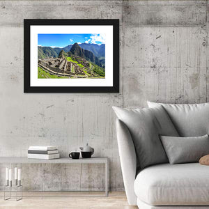 Machu Picchu In Peruvian Andes Mountains Wall Art