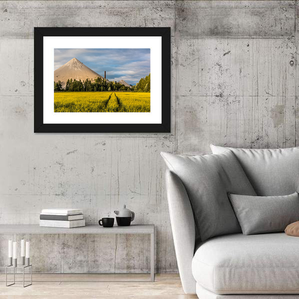 Estonian Oil Shale Ash Heaps Wall Art in a room, landscape