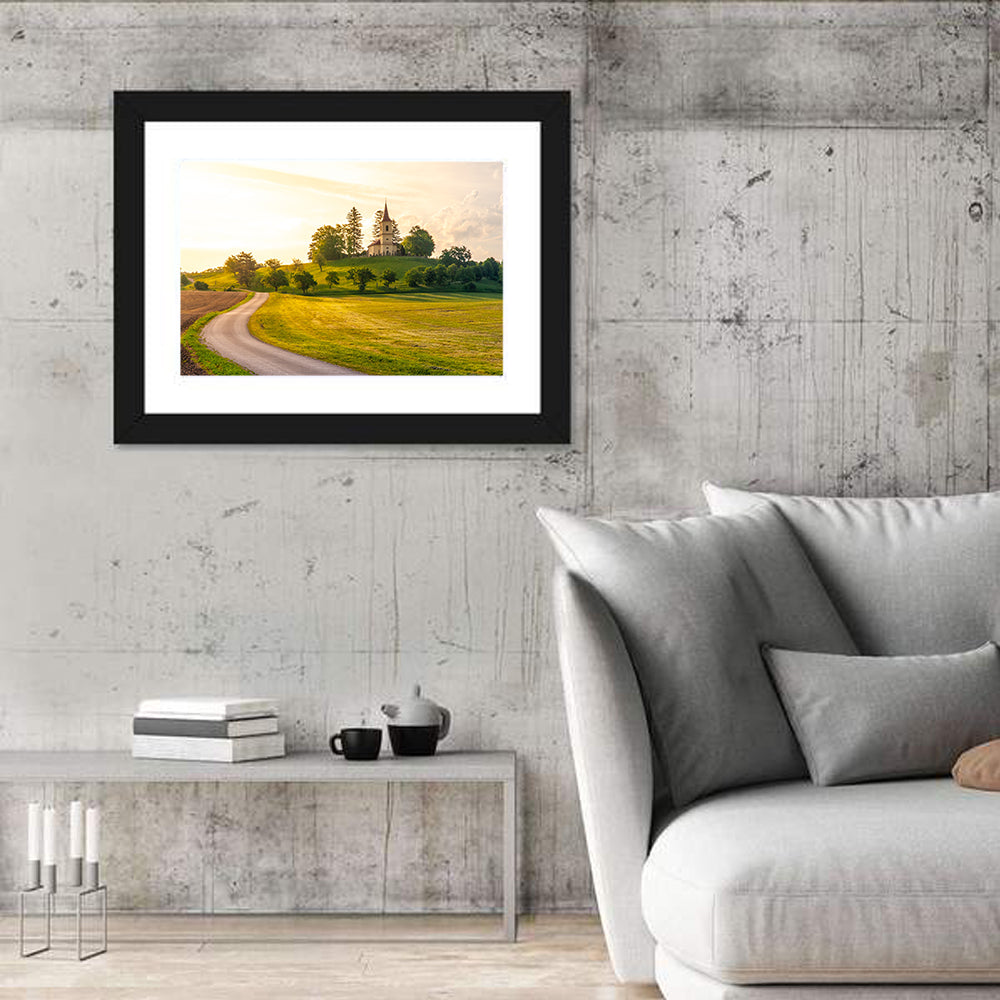 St Peter and Pauls Hilltop Church Wall Art in a room, landscape