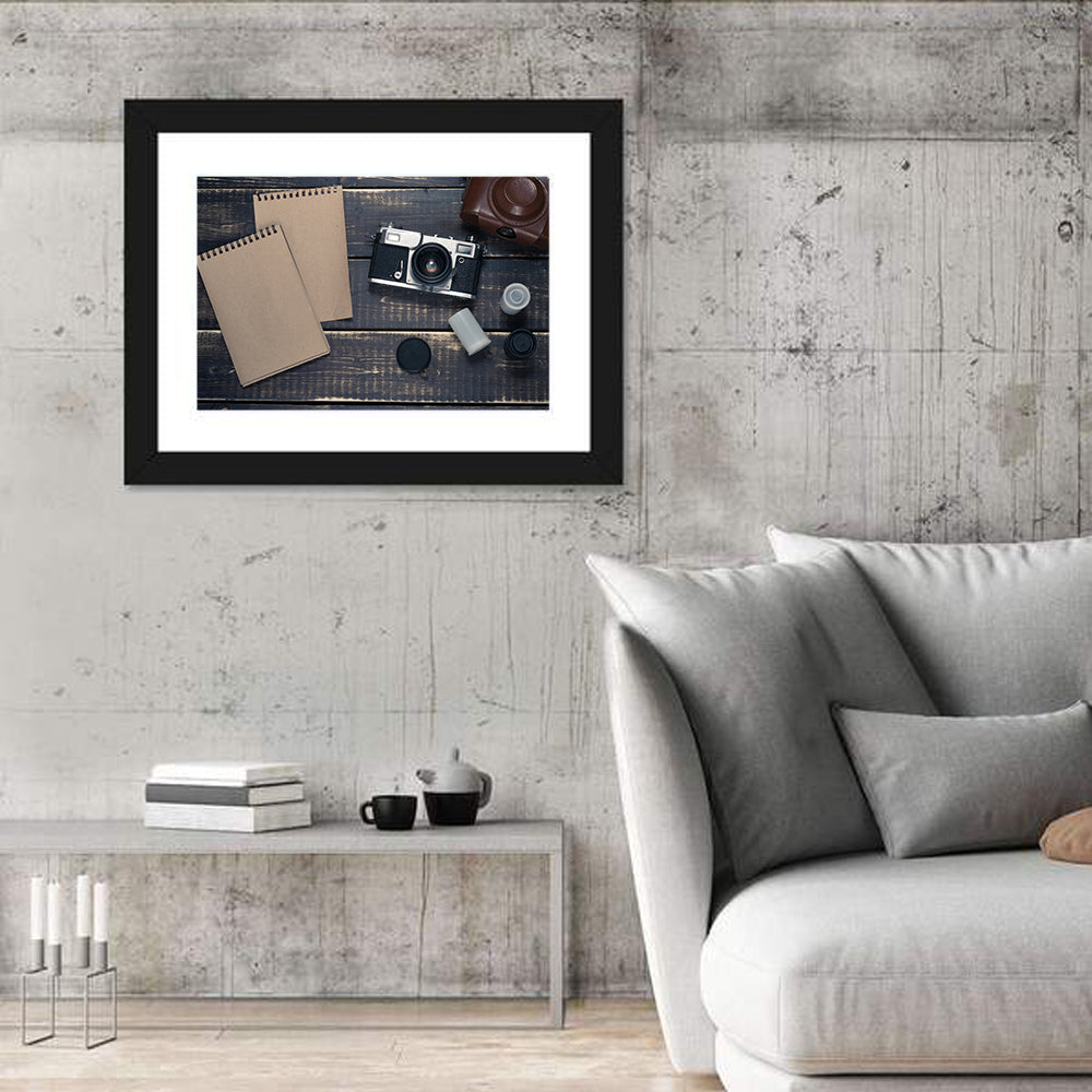Vintage Rangefinder Camera Still Life Wall Art