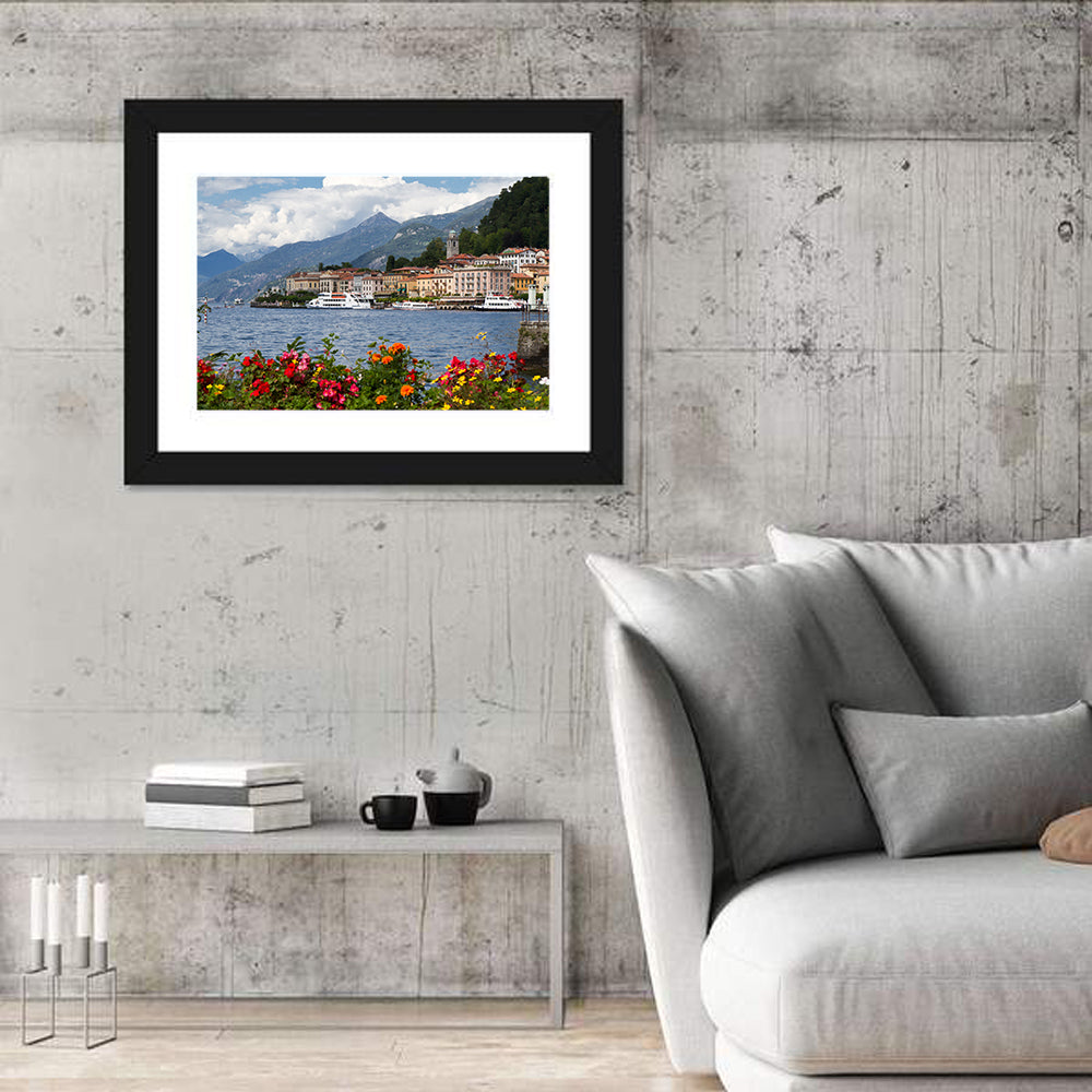 Bellagio Floral Shore Lake Como Wall Art