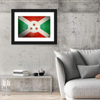 Vintage Burundi Flag Wall Art