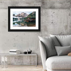 Lago Di Braies Boat House Wall Art