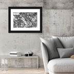 Baghdad Geometric Map Wall Art