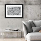 Buenos Aires Street Grid Map Wall Art