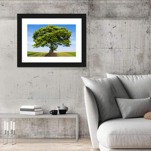 Tree On Hill Wall Art