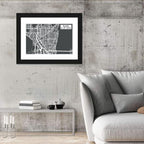 Seattle Urban Grid Map Wall Art