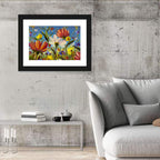 Sunlit Wildflower Meadow Wall Art