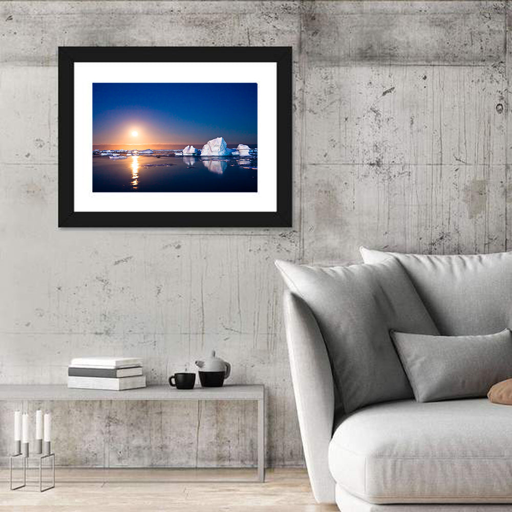 Summer Night In Antarctica Wall Art